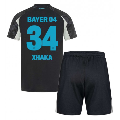 Bayer Leverkusen Granit Xhaka #34 Rezervni Dres za djecu 2024-25 Kratak Rukav (+ Kratke hlače)